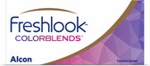 +6,00 - FreshLook® COLORBLENDS® Brown - pack de 2 - Lentilles mensuelles - Lentilles de couleur - Marron