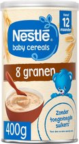 Nestlé baby cereals 8 Granen - baby pap - vanaf 12 maanden - 3 stuks - totaal 48 porties