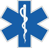 Star of life sticker 150 mm