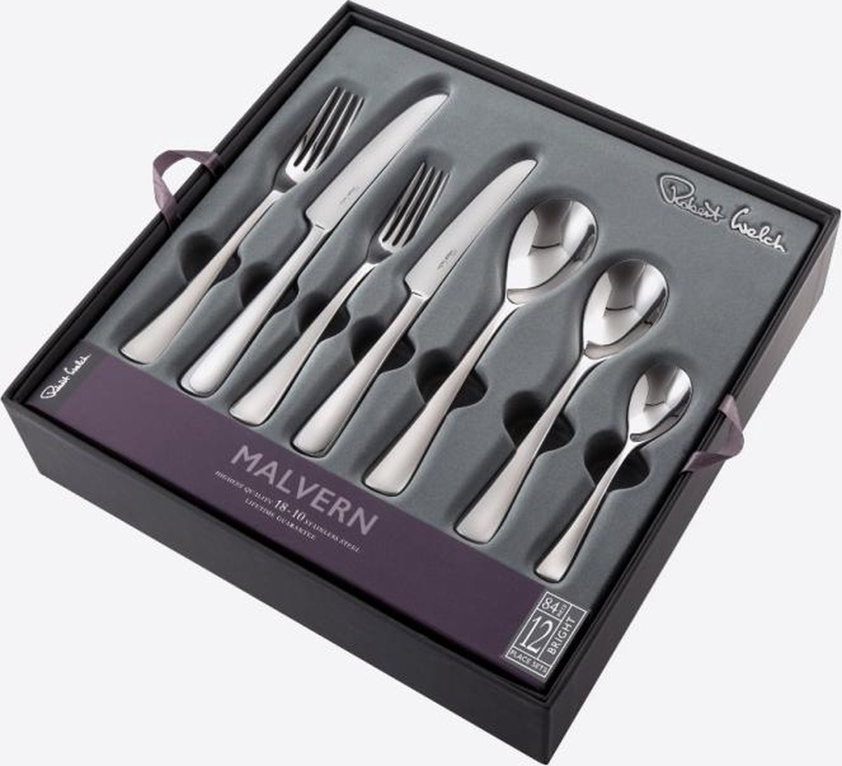 Robert Welch Malvern 84-delige bestekset uit rvs