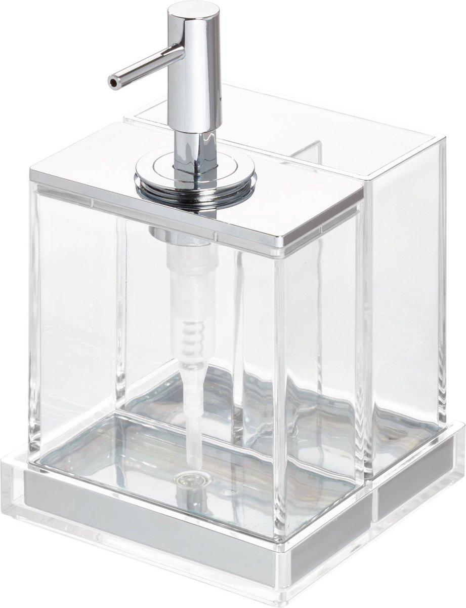 iDesign Zeepdispenser met tandenborstelhouder - 42710EU - Sorteervakken, Klaar voor gebruik