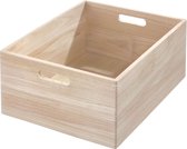 La boîte de rangement Home Edit en bois (boîte de rangement F) - Collection Bois - Bois - Empilable