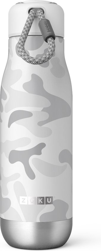 Zoku Hydration Drinkfles - Thermosfles - Waterfles - RVS - Camo Licht