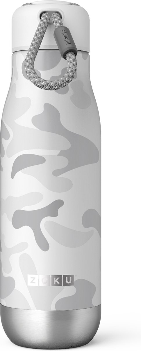 Zoku Hydration Drinkfles - Thermosfles - Waterfles - RVS - Camo Licht
