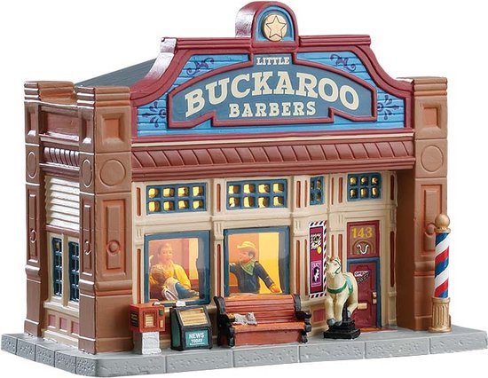 Lemax - Little Buckaroo Barbershop, B/o Led uit de 2017 Collectie