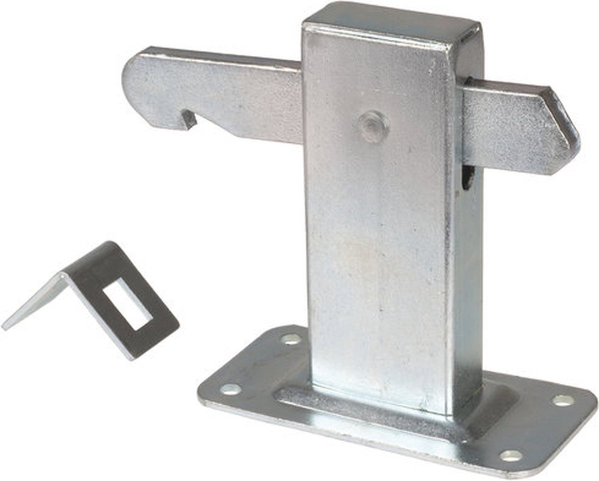 Dispositif De Retenue De Porte EDM 85376 – Sécurité En Zamak Argenté, 105 Mm, Solide Et Discret