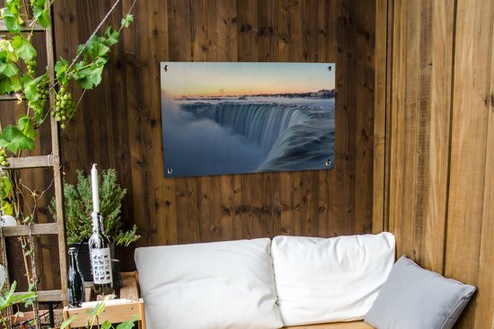 Sunset at Niagara Falls in North Amérique Garden Poster 90x60 cm - Toile de jardin / Peintures extérieur / Peintures d'extérieur (décoration de jardin)
