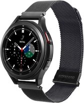 Dux Ducis Milanese Staal Universeel Horloge Bandje / Smartwatch Bandje 20MM Zwart