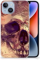 Silicone Back Case Geschikt voor iPhone 14 GSM Hoesje Skullhead