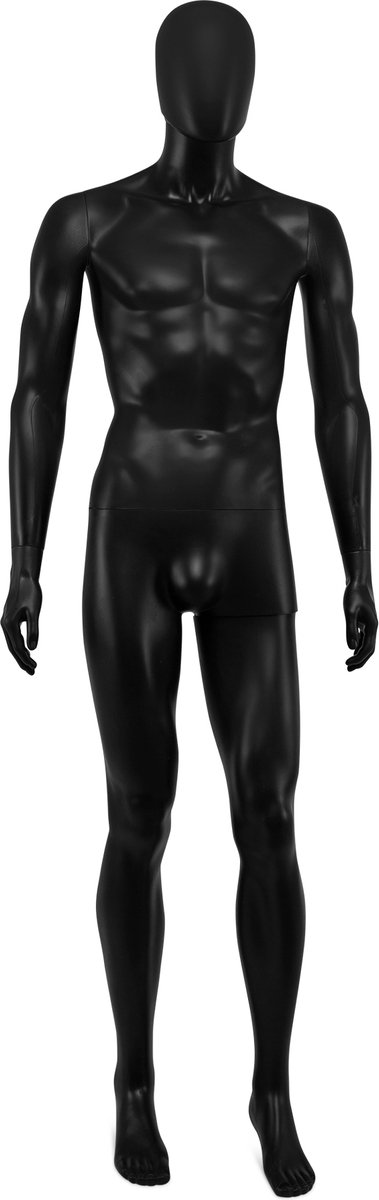 Paspop - man - afneembaar hoofd - zwart - Unbreakable