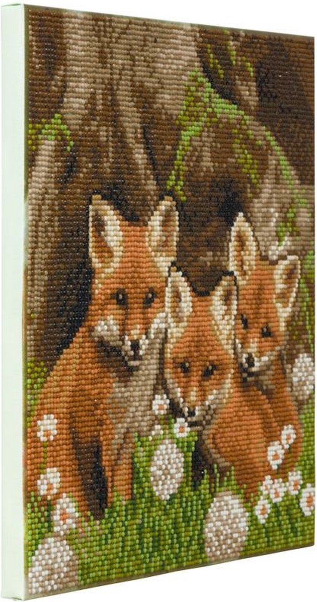 Craft Buddy Cristal Art Kit Framed Fox Cubs