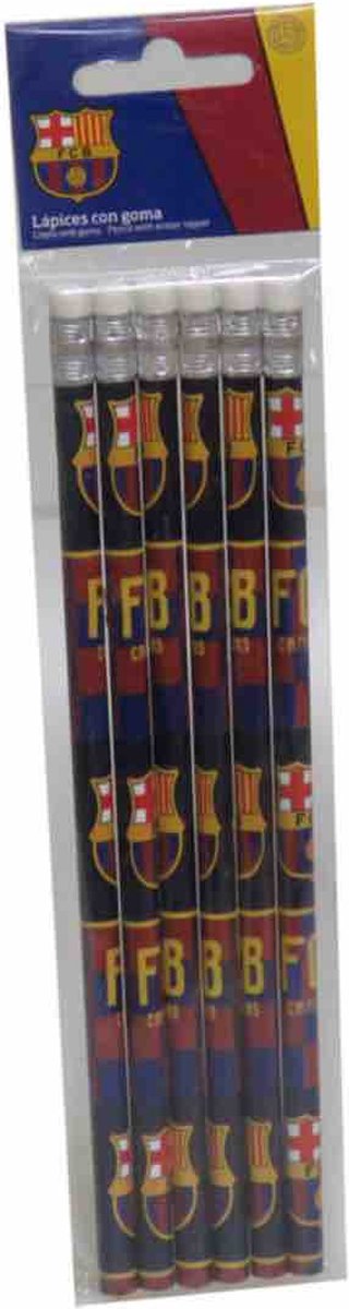 FC Barcelona Potlood set 6 stuks