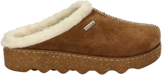 Rohde -Dames - cognac/caramel - pantoffels - maat 39