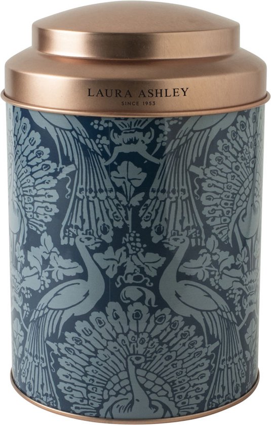 Laura Ashley Tea Collectables - Laura Ashley Blik 12x18 cm Peacock Blauw