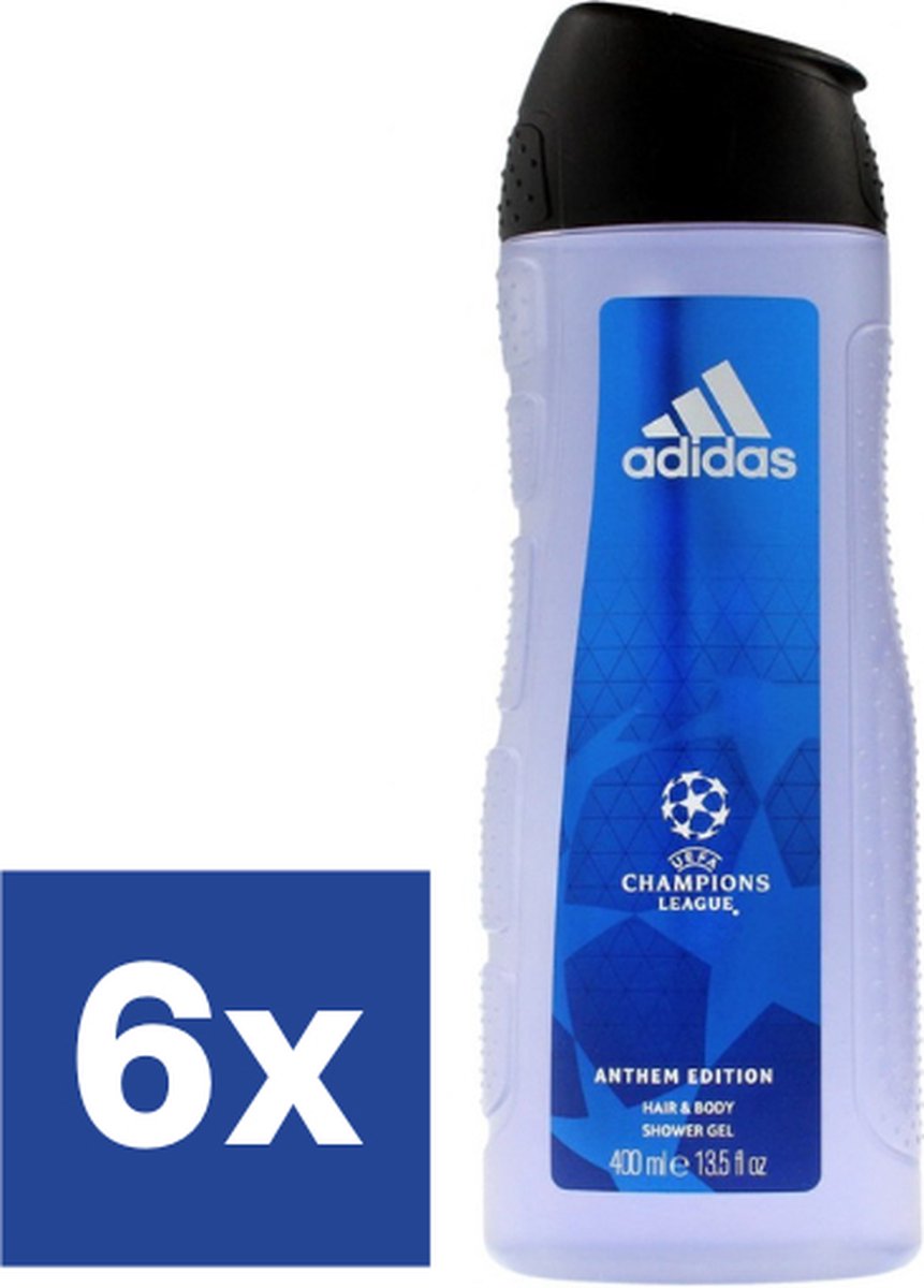Adidas Uefa Mannen Douchegel - 6 x 400 ml