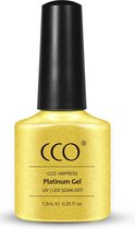 CCO Shellac - Gel Nagellak - kleur Daenerys Targaryen 68502 - GlitterGoud - Dekkende kleur - 7.3ml - Vegan