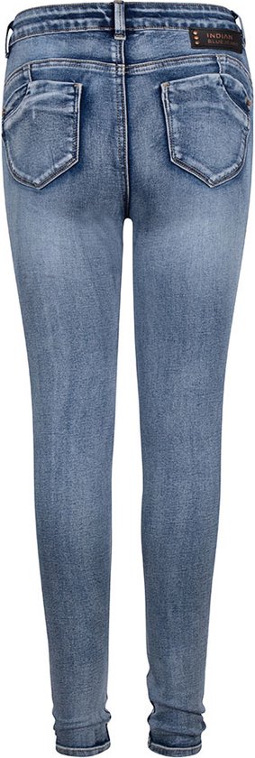 Indian Blue meiden High Waist Skinny Fit jeans Lois Used Medium Denim