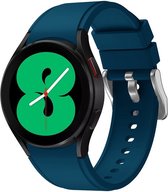 By Qubix Siliconen sportband 20mm - Blauwgroen - Geschikt voor Samsung Galaxy Watch 6 - Galaxy Watch 6 Pro - Galaxy Watch 5 - Galaxy Watch 5 Pro - Galaxy Watch 4 - Galaxy Watch 4 Classic