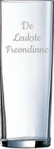 Gegraveerde longdrinkglas 31cl De Leukste Freondinne