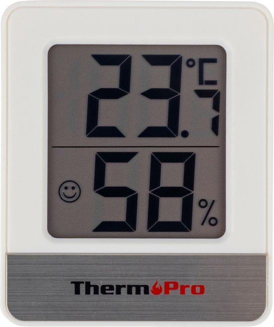 ThermoPro TP50 Hygrometer Digitaal - Voor binnen - Incl