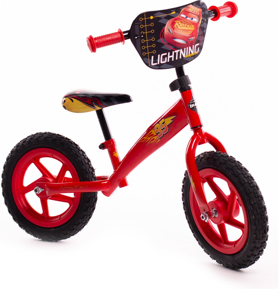 Huffy Disney Cars Loopfiets voor kinderen - 2-4 jaar - Lightning McQueen - Voor jongens en meisjes