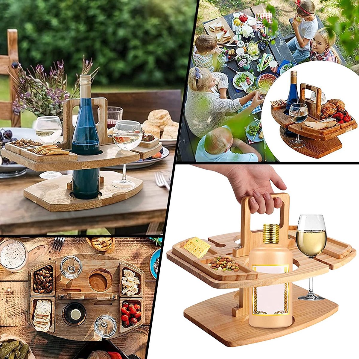 Video's over Wat is Premium massief houten opvouwbare picknicktafel voor buitenplezier