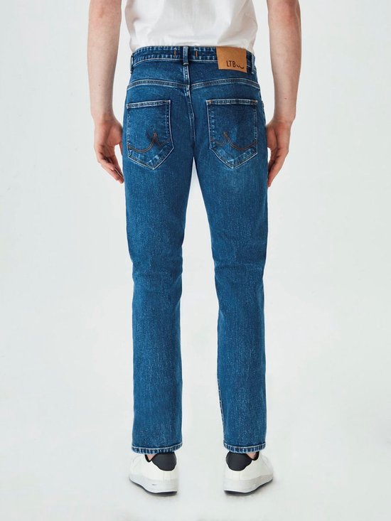 LTB Jeans Hollywood ZD Heren Straight Jean - Donkerblauw - Allon Safe Wash