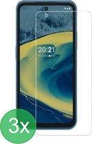 Geschikt Voor: Nokia XR20 5G Screenprotector 3x - screen protector - glas - bescherm - beschermglas - ZT Accessoires