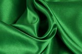 15 meter satijn stof - Groen - 100% polyester
