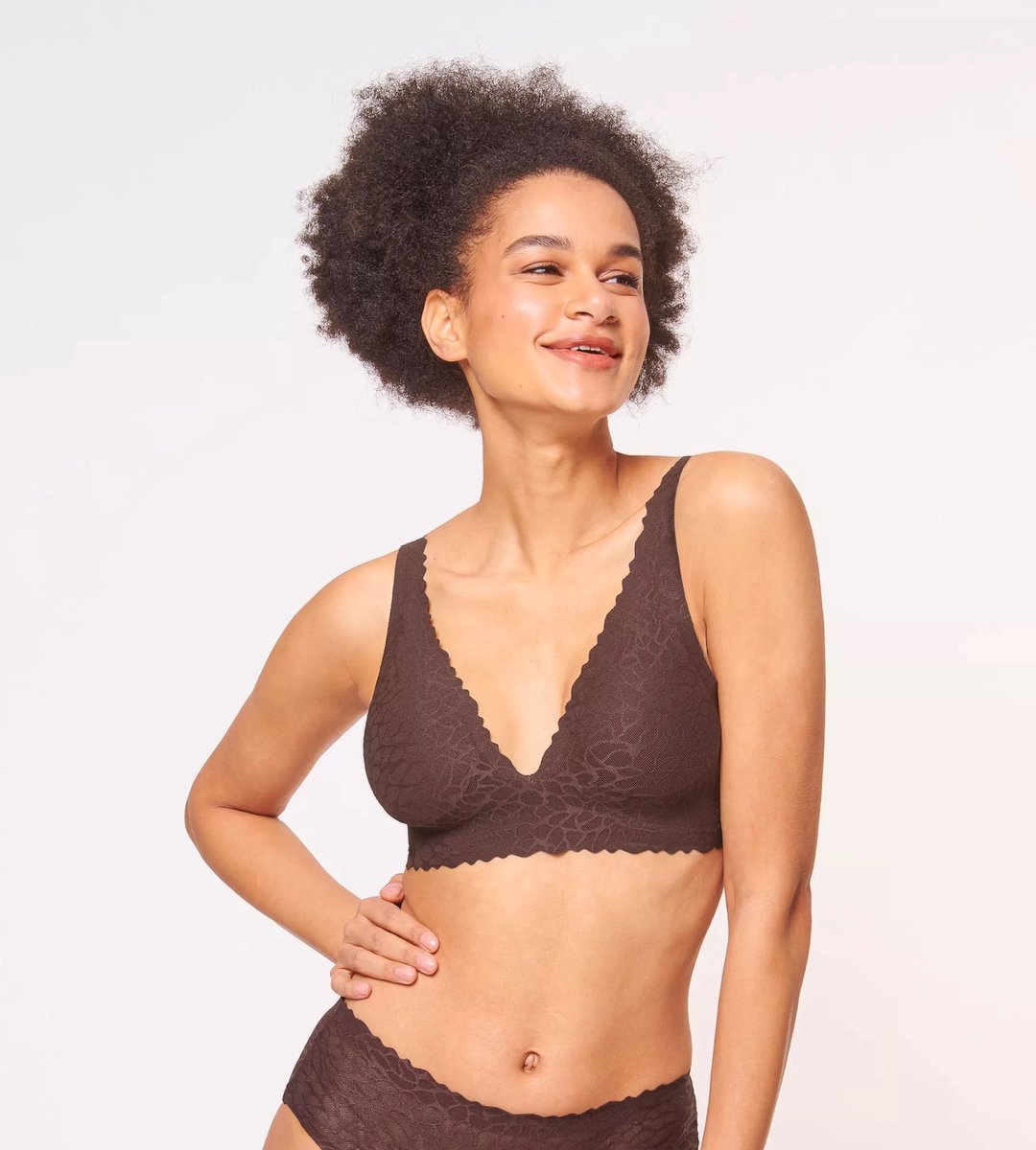 sloggi Zero Feel Lace 2.0 Top Soutien-Gorge Femme - Taille M