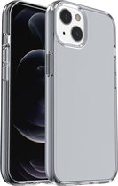 Mobigear Hoesje geschikt voor Apple iPhone 14 Telefoonhoesje Hardcase | Mobigear Crystal Backcover | iPhone 14 Case | Back Cover - Grijs