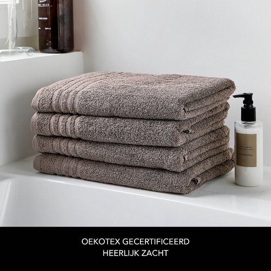 Byrklund handdoeken 70x140 - set van 5 - Hotelkwaliteit - Taupe - BYRKLUND
