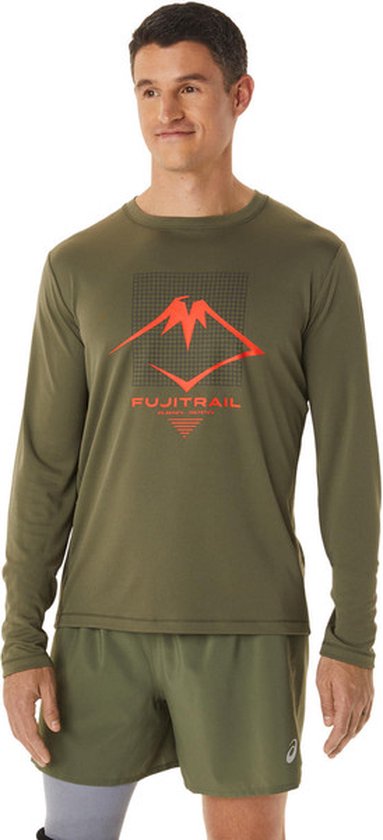 ASICS Fujitrail Logo Longsleeve Heren - Sporttruien - groen - Mannen |  bol.com