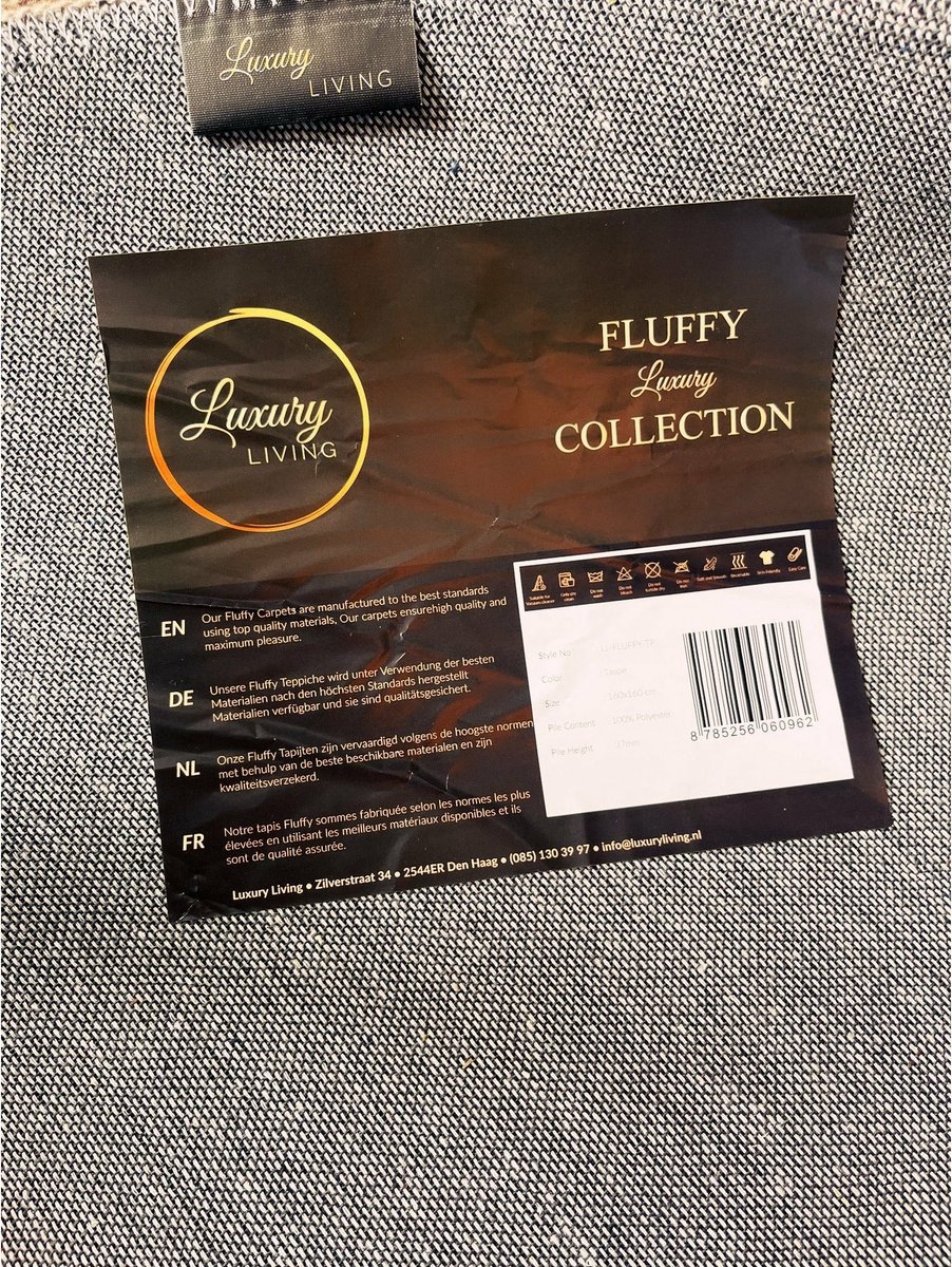 Fluffy Vloerkleed Beige 200x290CM
