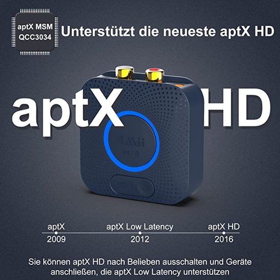 1Mii Wireless Audio Receiver - Black — afbeelding 2