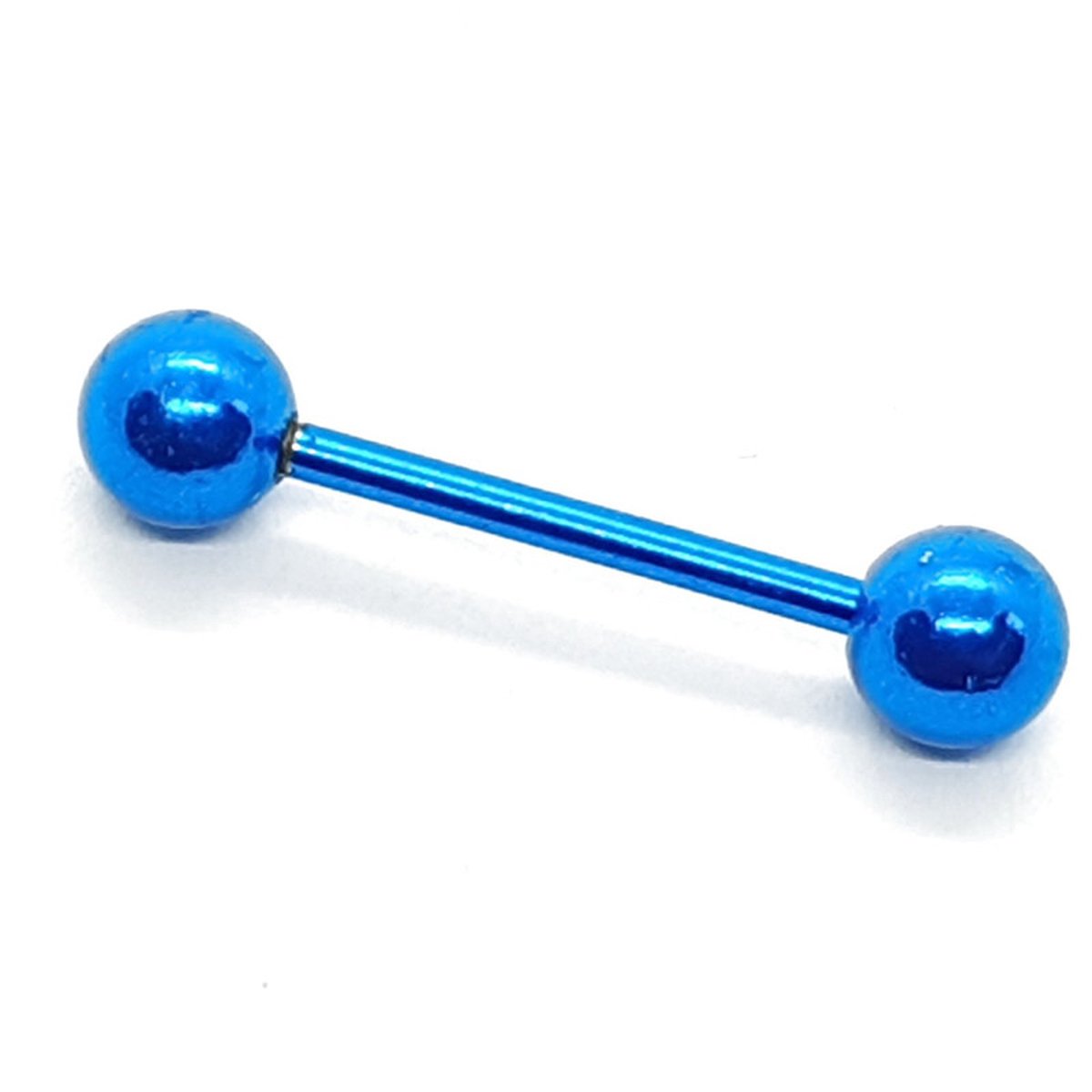 Tong Piercing - Blauw Metallic