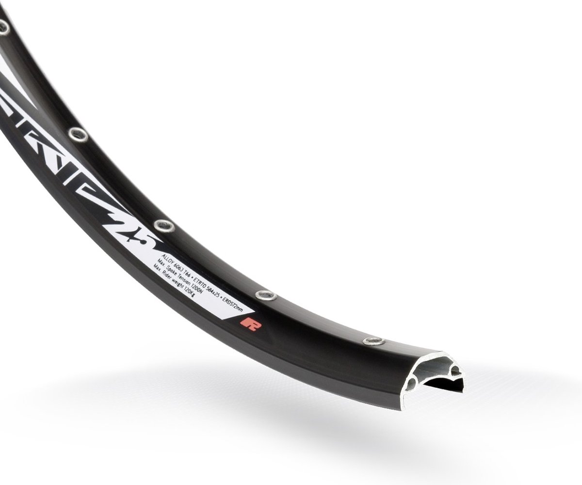 Wielset Rodi TRYP 25 27.5 met steekas 15x100 en snelspanner 9x135 - 6 bouts remschijfbevestiging - 8/9/10/11 speed - zwart