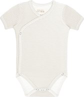 Romper Korte Mouw - Small Grey Stripe