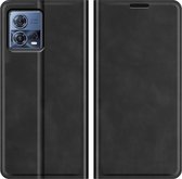 Cazy Motorola Edge 30 Fusion Hoesje - Portemonnee Book Case - Kunstleer - Zwart