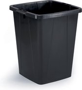 durable afvalbak durabin 90 vierkant zwart