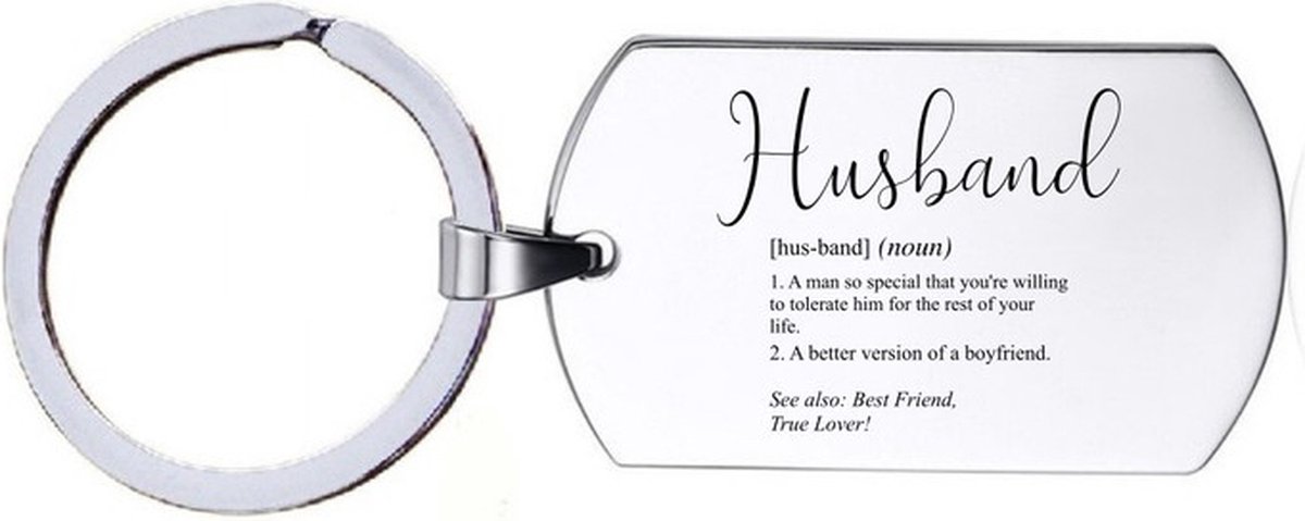 Sleutelhanger RVS - Husband