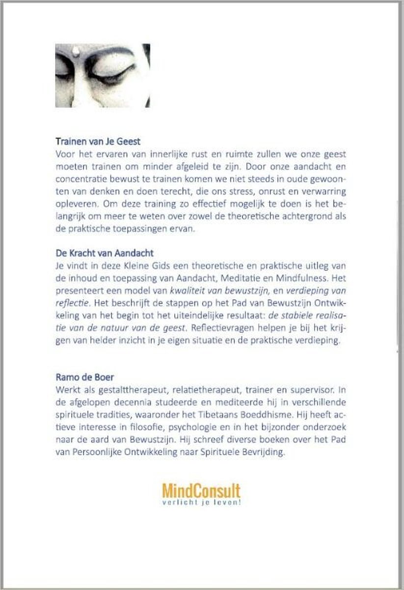 De Kracht van Aandacht - back cover