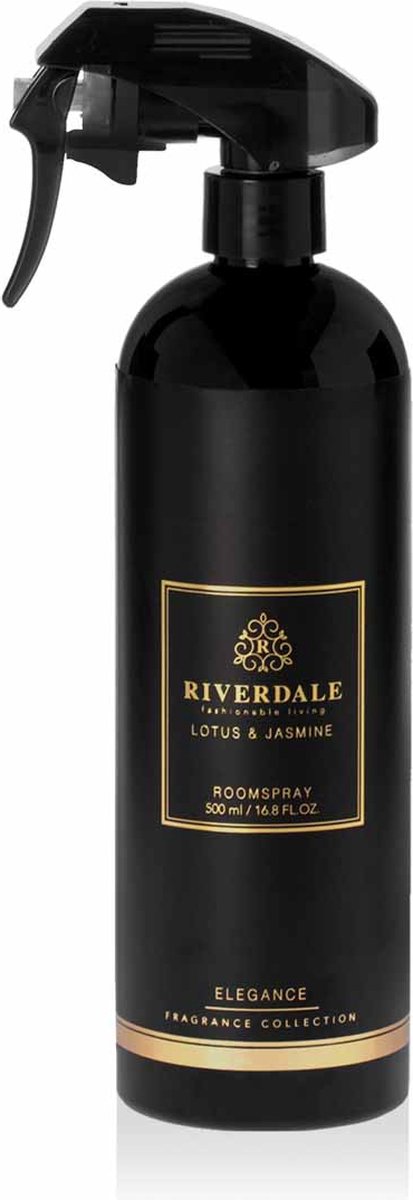 Roomspray Lotus & Jasmine 500ml Riverdale - Boutique - Zwart > Nu slechts €27.50
