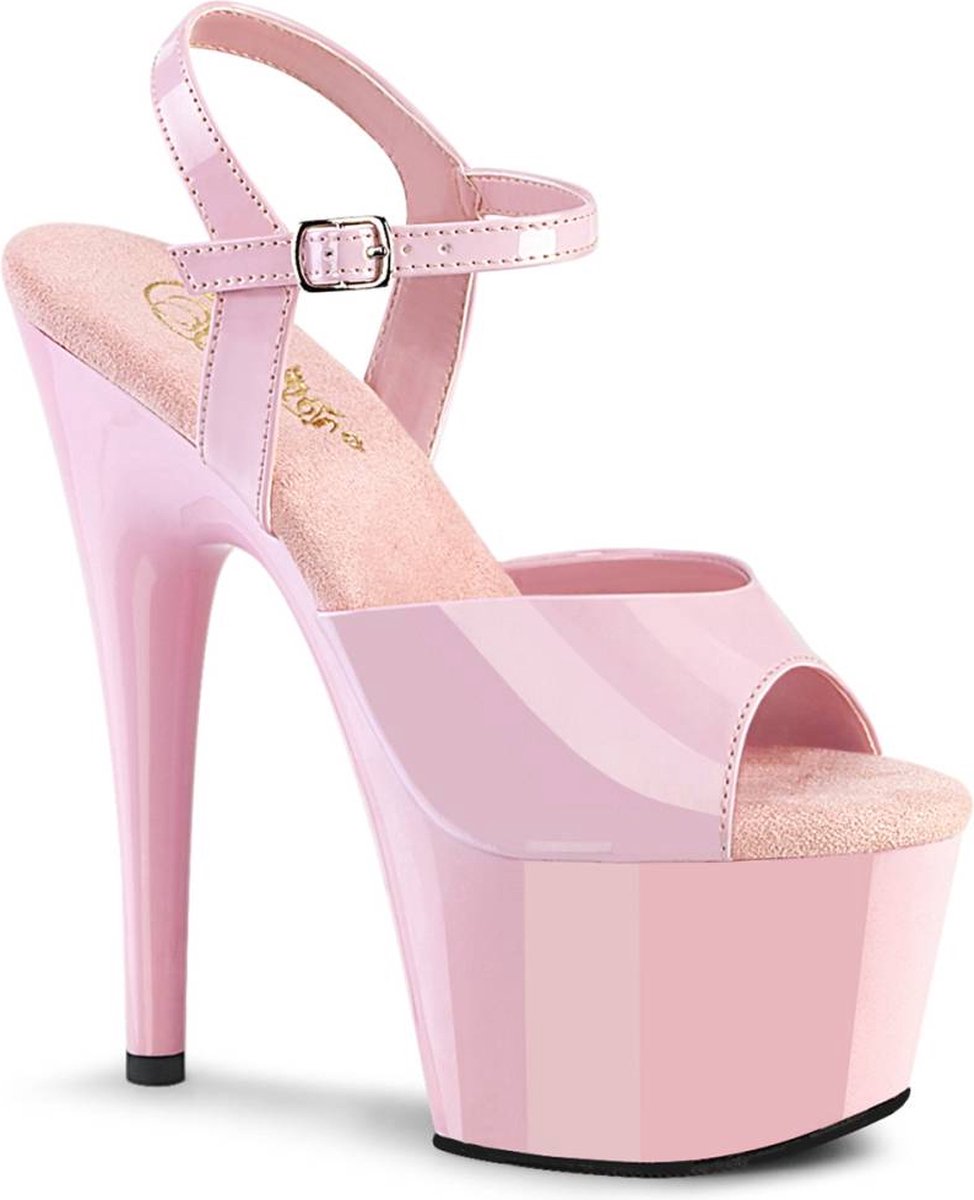 Pleaser - ADORE-709 Sandaal met enkelband, Paaldans schoenen - US 5 - 35 Shoes - Roze
