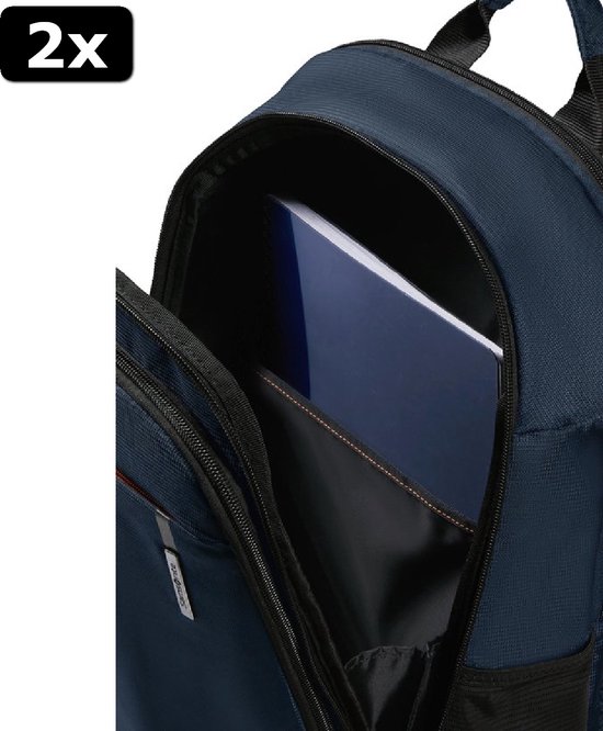 2x Samsonite Laptoprugzak Network 4 Lpt Backpack 15.6 Charcoal Black