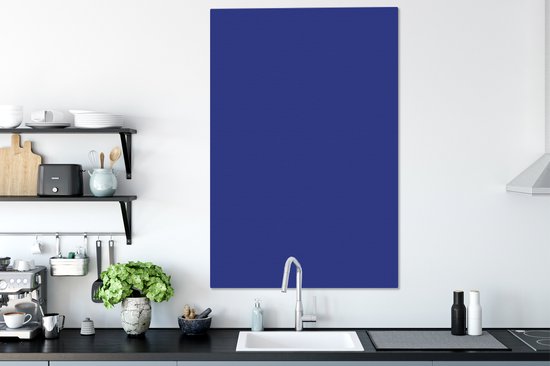 Tableau sur toile Blauw - Palette - Intérieur - 80x120 cm - Décoration murale