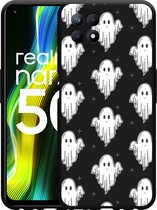Realme Narzo 50 Hoesje Zwart Spookjes - Designed by Cazy