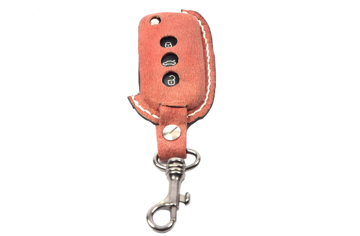 Handgemaakt Volkswagen Sleutel Cover | Lederen sleutelhoesje | beschermhoesje | autosleutel