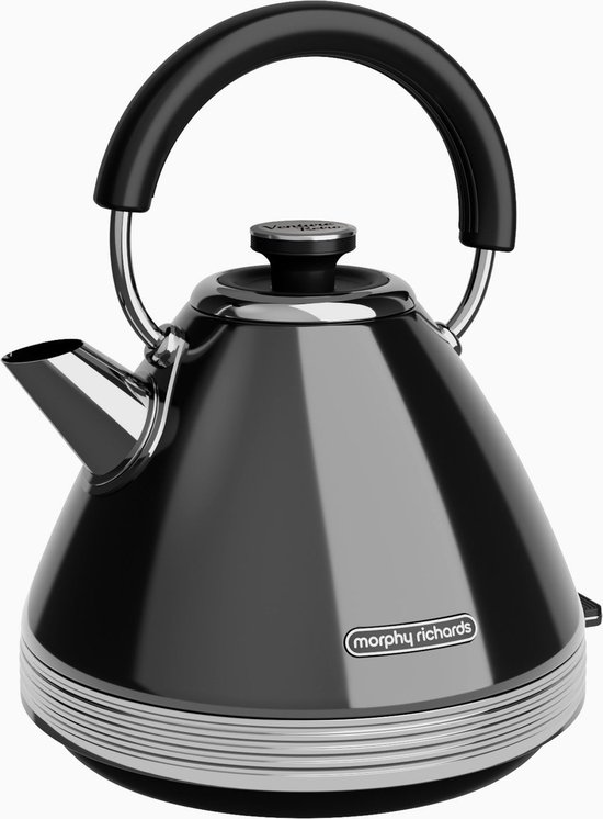 Morphy Richards Venture Retro Pyramid waterkoker 1,5 l 3000 W Zwart