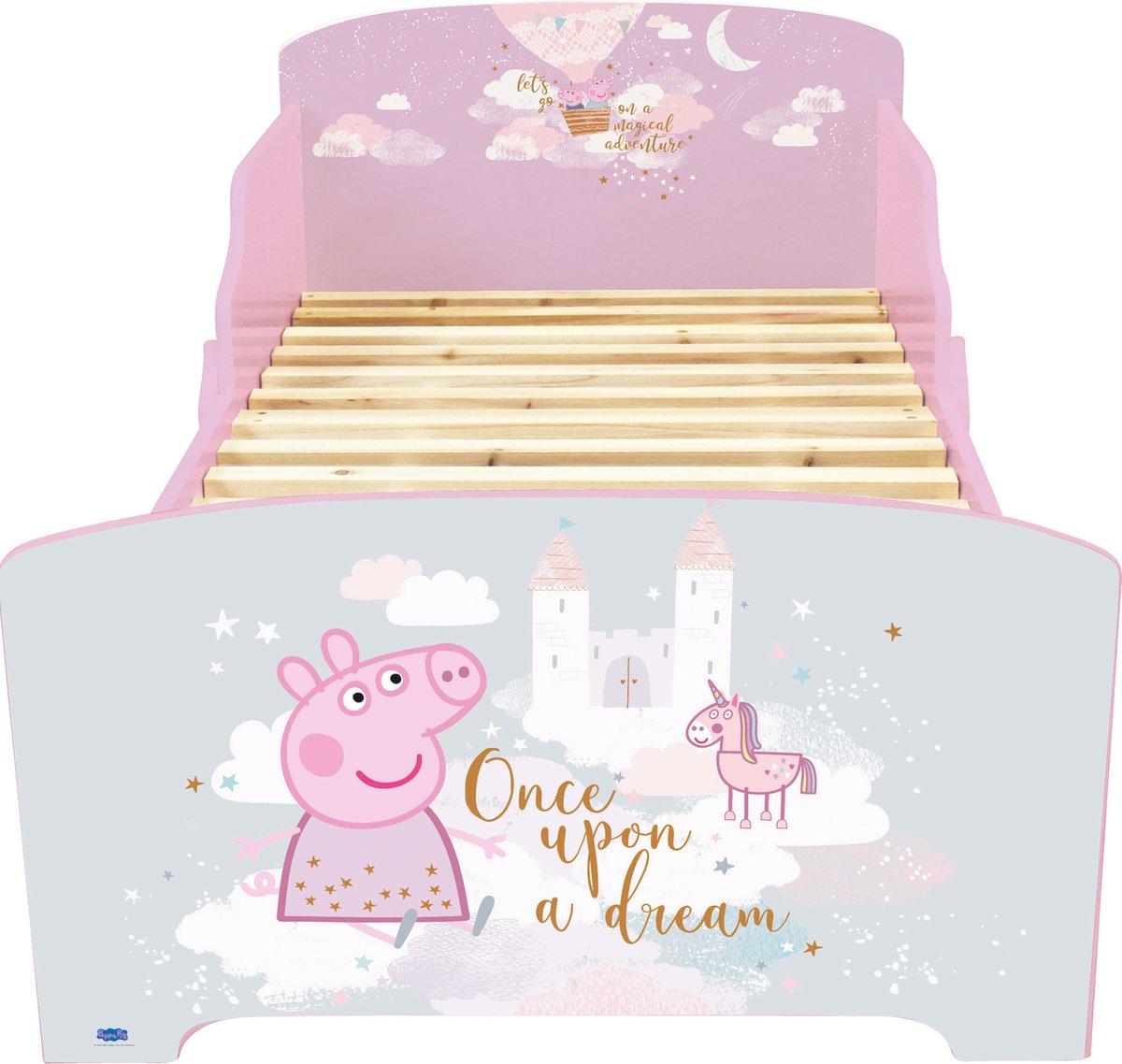 Peppa Pig Peuter Bed, Princess - 70 x 140cm - Multi - Inclusief lattenbodem